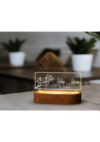 Resim Bk Gift Kişiye Özel İsimli Led Işıklı Akrilik Masa İsimliği-11, Ofis Dekoru, Mesleki Hediye, Ofis Hediyeleri Kobitmeyen137992 Bk Gift 