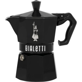 Resim Delixa - Exclusive: 3 Cups Ocak Üstü Espresso Pişirici - 130ML - Siyah Renk - Alüminyum Gövde - Patentli Gü 