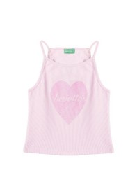 Resim United Colors Of Benetton Kız Çocuk Pembe Atlet Bnt-g21220 