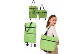 Resim Eco Lounge Katlanabilir Tekerlekli Pazar Market Çarşı Arabası Market Alışveriş Çantası 