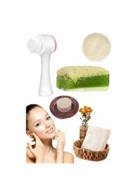 Resim 5'li Set Cilt Yüz Masaj Kırışıklık Beyazlatıcı Bakım Seti Temizleme Peeling Gerdirme Ruşur Taşı 