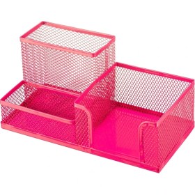 Resim Bigpoint Metal Perfore 3 Gözlü Set Pembe 