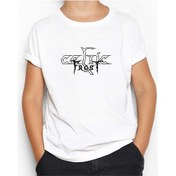 Resim Celtic Frost Logo Beyaz Çocuk Tişört Beyaz 