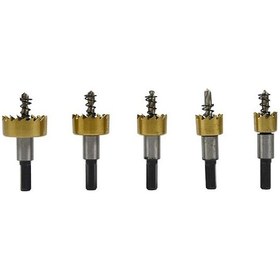 Resim 5 Adet Yüksek Hızlı Çelik Matkap Deliği Açacağı, Dairesel Delik Çıkarıcı, Metal Açma, Çok Fonksiyonlu Penetrasyon Aleti 