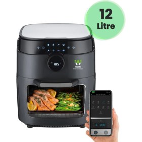 Resim Wiami Air Fryer 12 Litre Siyah Oven Akıllı Fritöz 