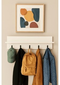 Resim Portmanto Duvar Askılığı Beyaz Beyaz 