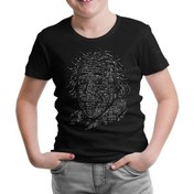 Resim Lordd T-Shirt Einstein - Integrals Siyah Çocuk T-Shirt 