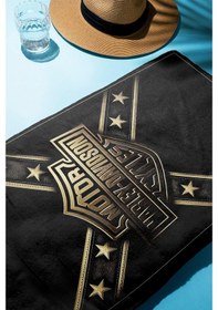 Resim Dijital Baskı Plaj Deniz Havlusu Motor Desenli Peştamal Hvl0079 Renkli 