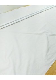 Resim Beyaz Renkte Pamuk Poplin Kumaş En 140 Cm X Boy 250 Cm -10355 Beyaz 