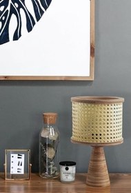 Resim Istanbul Serisi Ortaköy Hazeranlı Ahşap Abajur 