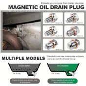 Resim Fochsia M16 X1.5 Manyetik Paslanmaz Çelik Karter Tapası Kırmızı Bakır Conta Honda Nissan Infiniti Ford Gm Hyundai 