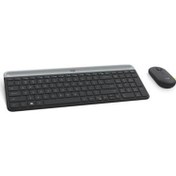 Resim Logitech 920-009435 MK470 Siyah Kablosuz Klavye Mouse Seti 