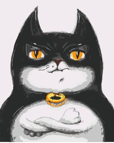 Resim wombhobby catMAN Sayılarla Boyama Seti 80X100 Cm Çerçeveli (Kasnağa ) Gerili 