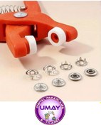 Resim ibico Pratik Çıt Çıt Düğme Takma Çakma Aparatı Makinesi ve 50 Set Çıt Çıt 