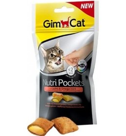 Resim Gimcat Nutri Pockets Somonlu Kedi Ödül Maması 3 x 60 G 