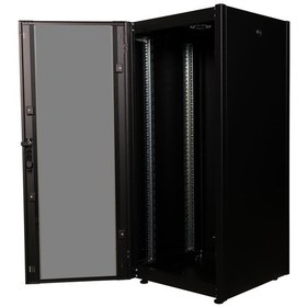 Resim Lande Demonte 26u 600x600 Hyperline Dikili Tip Rack Kabinet Siyah Ön Cam Kapak / Tekerlekli 