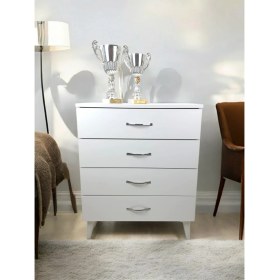 Resim 4 Çekmeceli Şifonyer- Beyaz 