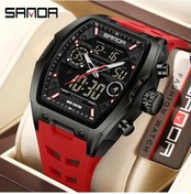 Resim Gaojunshop01 Ofns Erkek Spor Saati Adım Sayar Pusula Metronom Alarm Dijital Ekran Kırmızı Kordon Hediye Diğer 