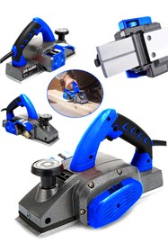 Resim Dragro 4000 Watt Bakır Sargılı Motor Korumalı Sistem Çift Bıçaklı Planya Rende Makinesi 