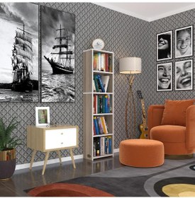 Resim Kenzlife Kitaplık Süper Ga 150 40 19 Crd 5 Katlı Tek Bölme Çift Bölme Opsiyonlu Ofis Mutfak Banyo Dolabı Arkalıksız 