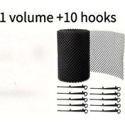 Resim Gaojunshop01 11 Parça Çatı Oluk Filesi 8m 18cm Su Kanalı Yaprak Önleyici Tıkanmaz Bahçe Ağı 
