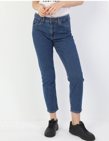 Resim Colin's 891 Maya Orta Bel Daralan Paça Slim Fit Mavi Kadın Jean Pantolon CL1049739_Q1.V1_DN04430 Mavi 