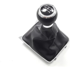 Resim CetKing Topuzu Körüğü 6 Ileri Deri 3C0711113A Vw Passat B6 ile Uyumlu 2006-2011 