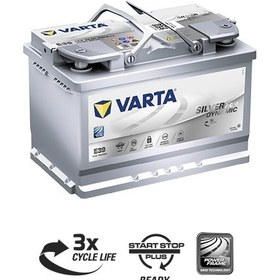 Resim Varta 12 V 70 Ah Start Stop Agm Akü 