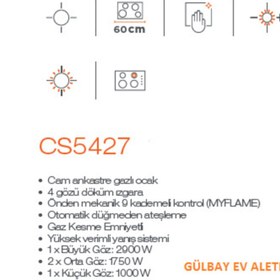 Resim Silverline Beyaz Cam Ankastre Set (3490 Oslo 60 Beyaz+cs5427w01+bo6501w01) 