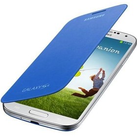 Resim Galaxy S4 i9500 ile Uyumlu Flip Cover Kılıf Mavi EF-FI950BCEGWW 
