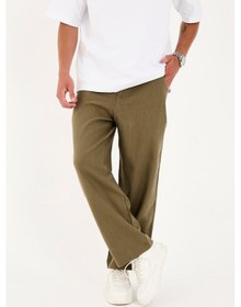 Resim Rocqerx R-4419 Fermuarlı Baggy Pantolon Haki 