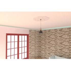 Resim MOTİFPİYER Lamba Tavan Göbeği-Sekizgen-02-56cm-2 Adet 