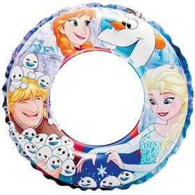 Resim İntex 56201 Frozen Şişme Simit 51 Cm Elsa Anna Çocuk Can Simiti Çok Renkli 