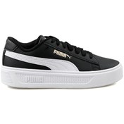 Resim Puma Smash Platform Kadın Siyah / Beyaz Sneaker 