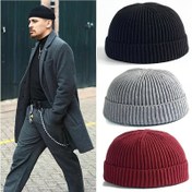 Resim Trawler Beanie Örme Balıkçı Şapkası Retro Vintage Tarzı Kayak Kafatası Kapağı Erkekler İçin 
