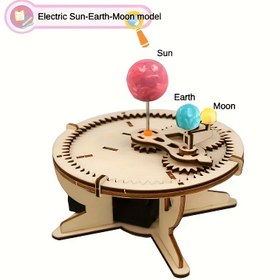 Resim Güneş, Ay ve Dünya Modeli, Üç Toplu Enstrüman, Öğrenciler için Kendin Yap Bilim Teknolojisi Projesi, Astronomi, El ile Montajlı Modeller 