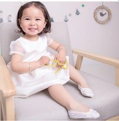 Resim Sarı Yubaobeı Yaz Yenidoğan Kız Düz Renk Bebek Dantel Çorap Nefes Kat Tekne Çorap Yürümeye Başlayan Çocuk Sarı 