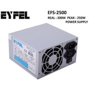 Resim AyrStore EYFEL EFS-2500 250W PEAK 12 Cm Fan Atx Power Supply 