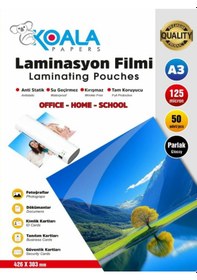 Resim 125 Micron A3 Parlak Laminasyon Filmi 426 X 303mm 50 Li 
