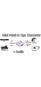 Resim Mini HDMI To VGA Dönüştürücü 
