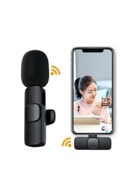 Resim Type-c Kablosuz Gürültü Önleyicili USB C Vlog Yaka Mikrofonu 