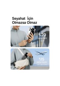 Resim Çelikwork PE-95 PD 22.5 W 10000 Mah LCD Type-C Lightning Hızlı Şarj Powerbank 