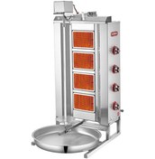 Resim Işıkgaz 2166-u4l Üstten Motorlu Döner Ocağı, 4 Radyanlı, Lpg'li 