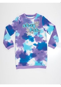 Resim Denokids Mushi Fab.Batik Kız Elbise Mavi 
