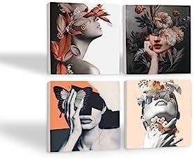 Resim Bahar Düşü Serisi Taş Bardak Altlığı Seti - 4 Parça - Dekoratif, Rustik Mutfak Aksesuarı, 10x10 cm, Kaydırmaz Tabanlı, Şık ve Dayanıklı SC119 