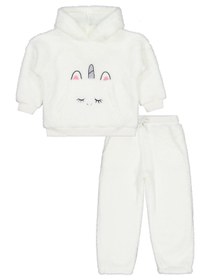 Resim Civil Girls Unicorn Nakışlı 2-5 Yaş Eşofman Takımı - Ekru - Ekru / 3-4 Yaş 
