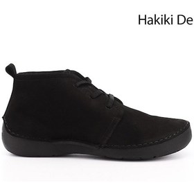 Resim Gönderi R Siyah Nubuk Bağcıklı Hakiki Deri Comfort Bot Sıyah Nubuk 