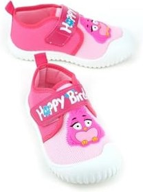 Resim Gezer Yazlık Kız Çocuk Keten Happy Bird Cırt Cırtlı Ayarlanabilir Ayakkabı 