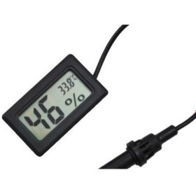 Resim Temiz Pazar Digital Nem Ve Isı Ölçer Problu Ve 12 V Kuluçka Termostat 