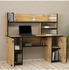 Resim Kalenderdekor1 Kalender Dekor Lucas-Twins 145 Cm Çalışma Masası Lc04 Meşe 